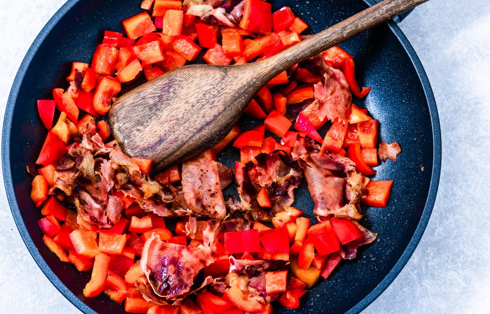 orzo met bacon en geitenkaas