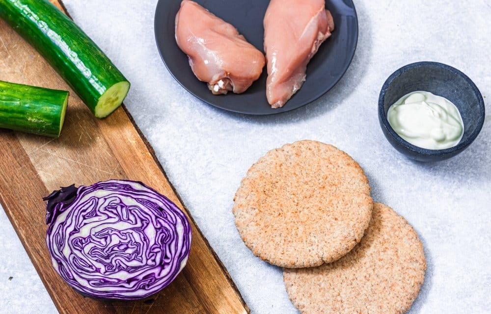 pita's met kip en tzatziki