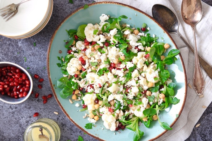 supersnelle bloemkoolsalade