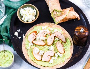 Wraps met avocadohummus