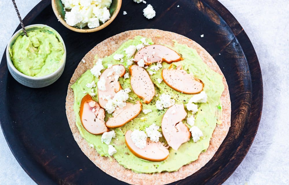 Wraps met avocadohummus
