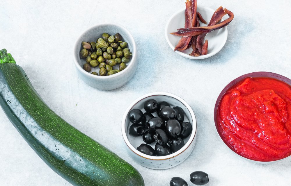 courgetti puttanesca