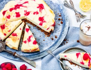 frambozen cheesecake