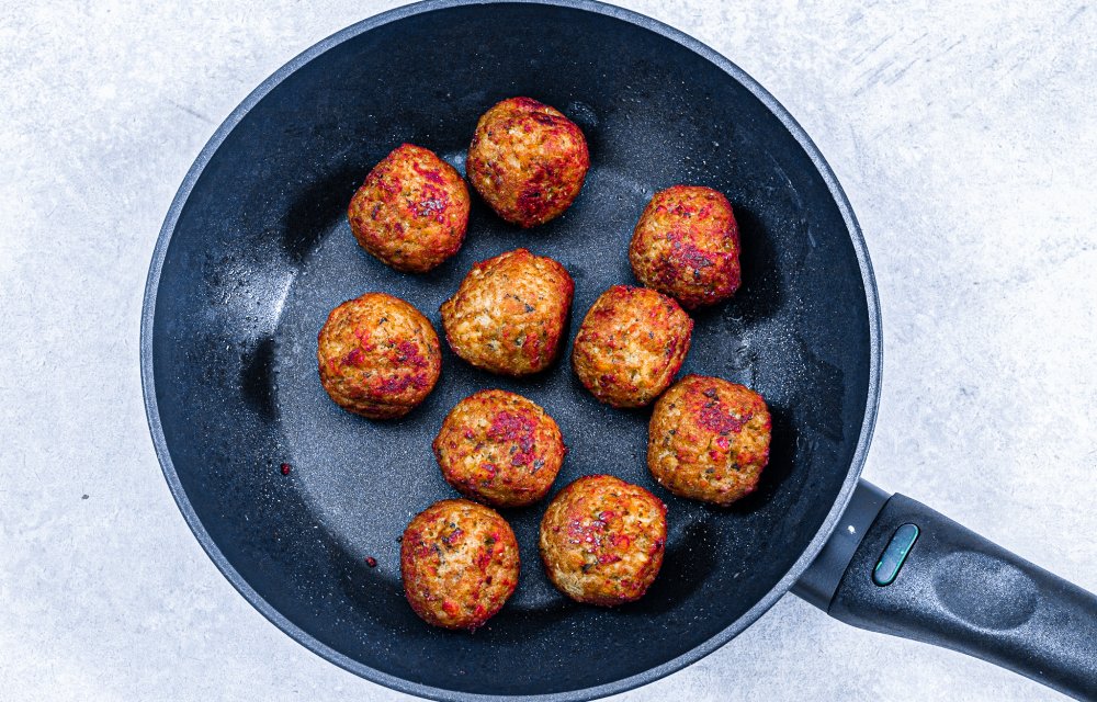 linzensalade met falafel