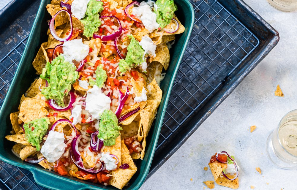 Nacho ovenschotel met zelfgemaakte guacamole