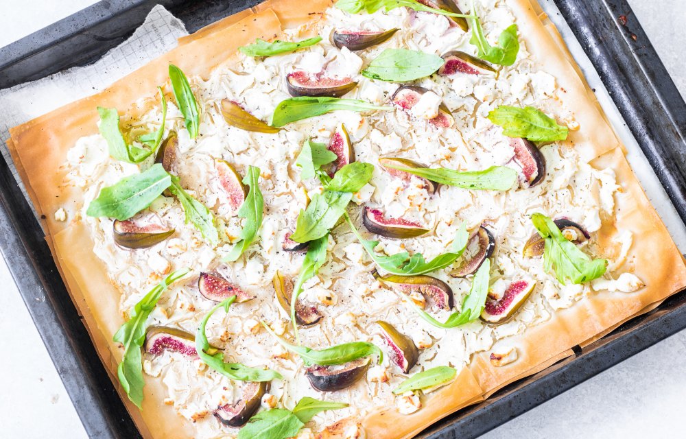 filodeegpizza met vijgen en geitenkaas
