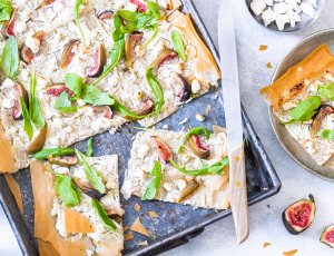 filodeegpizza met vijgen en geitenkaas