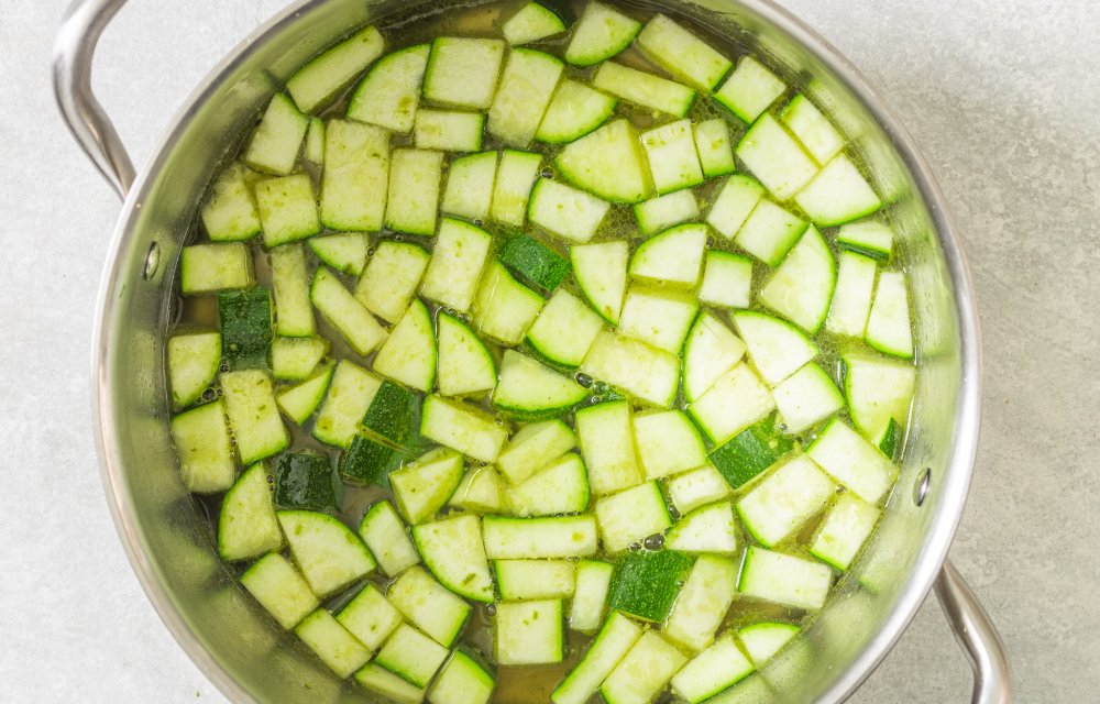 Courgette-doperwtensoep