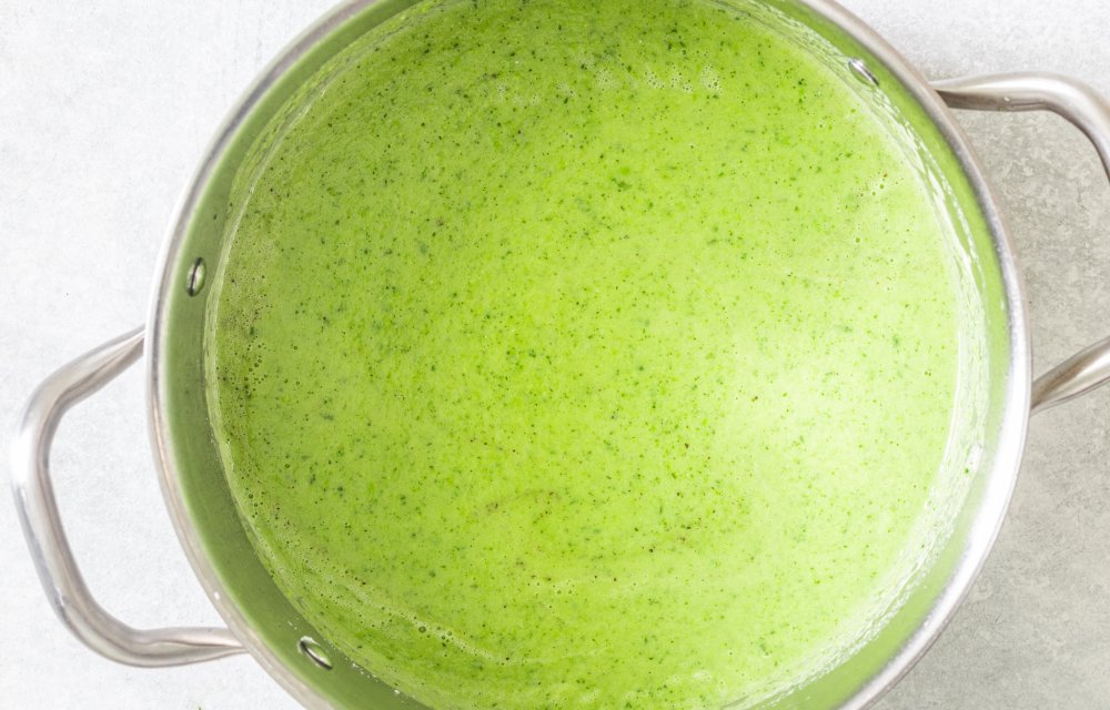 Courgette-doperwtensoep