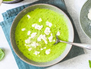 Courgette-doperwtensoep