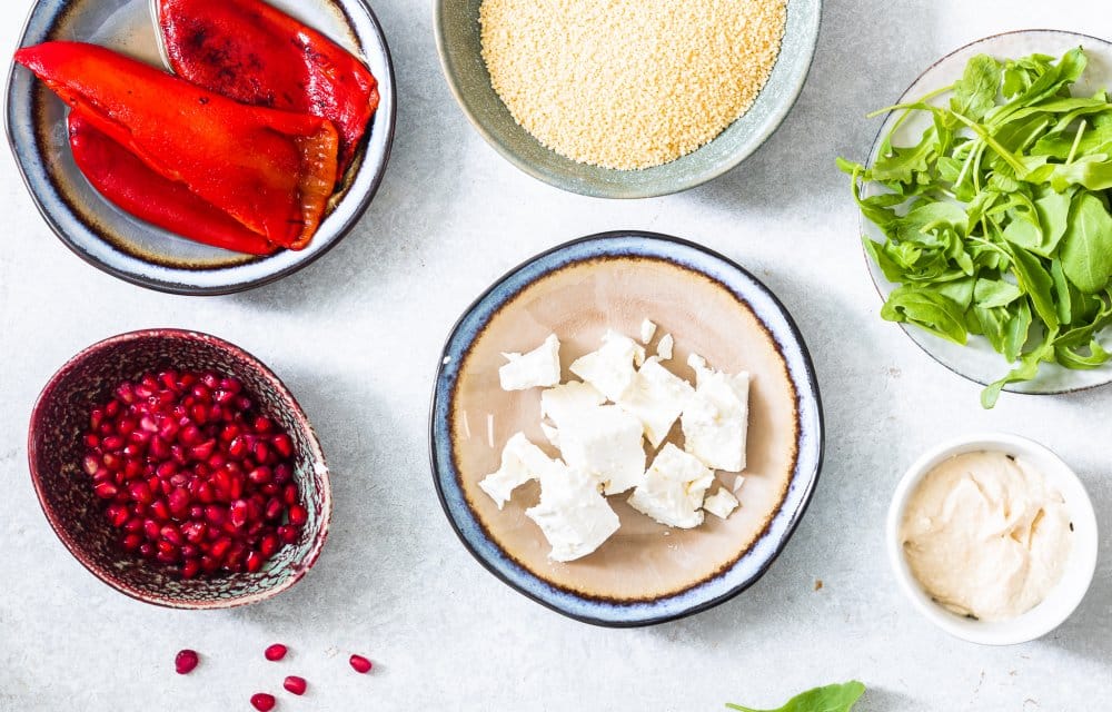 Couscousbowl met hummus