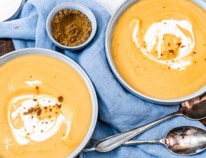 linzensoep met zoete aardappel