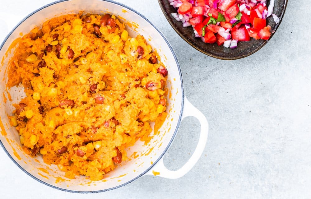 Mexicaanse zoete aardappelstamppot