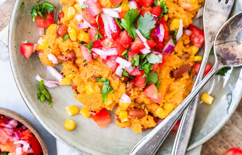 Mexicaanse zoete aardappelstamppot