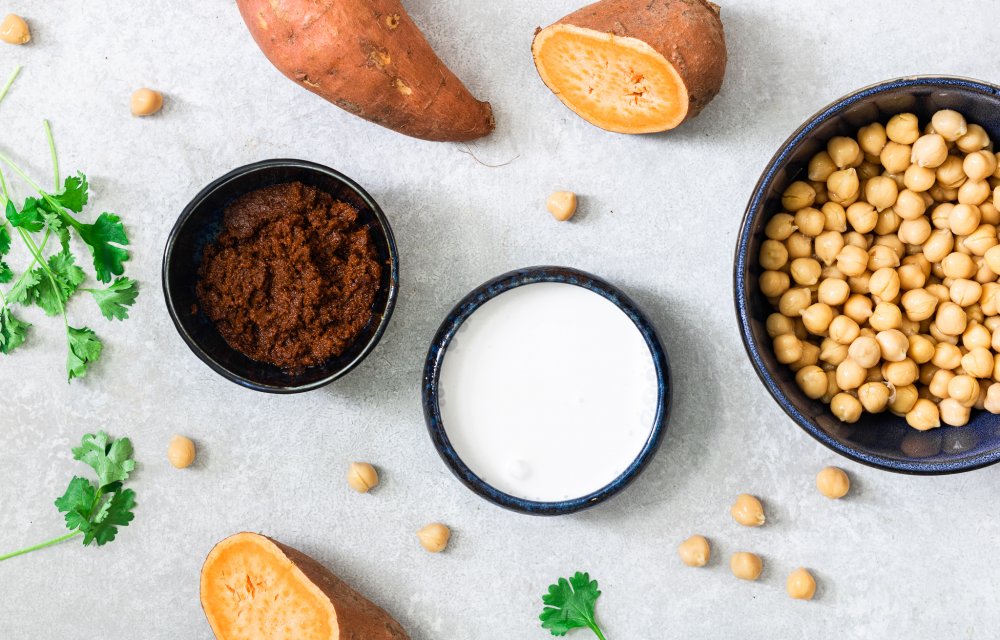 One pot curry met zoete aardappel