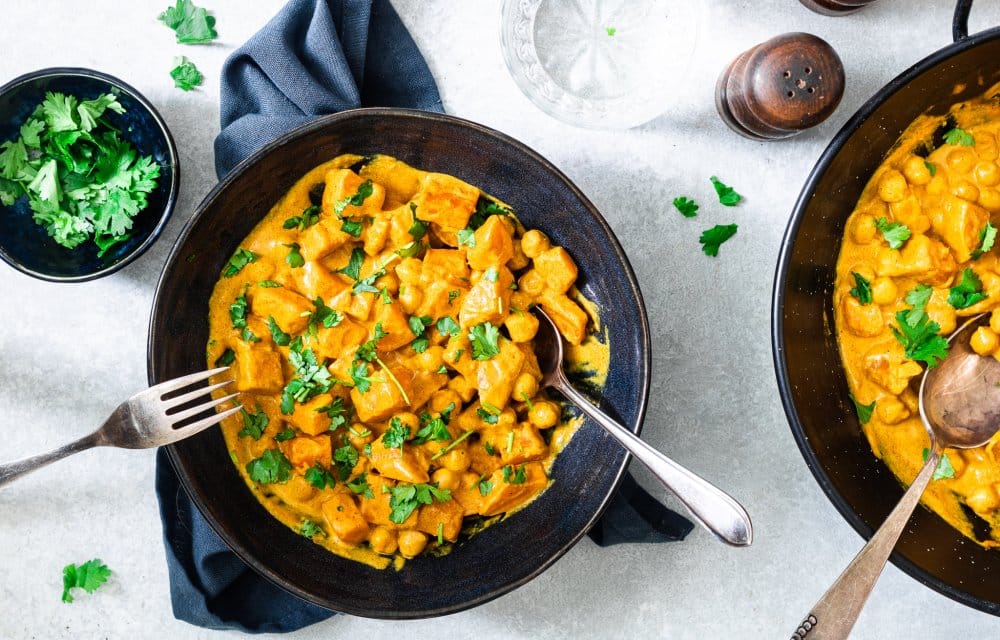 One pot curry met zoete aardappel