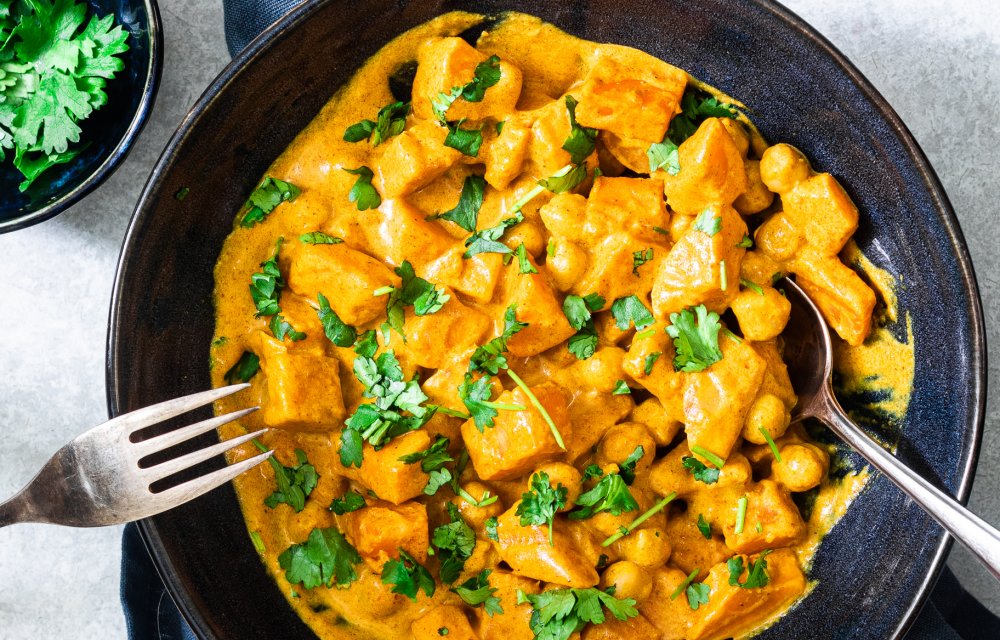 One pot curry met zoete aardappel