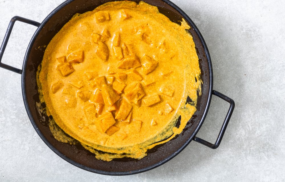 One pot curry met zoete aardappel