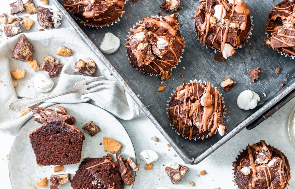 Rocky road cupcakes