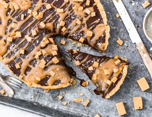 Salted caramel taart