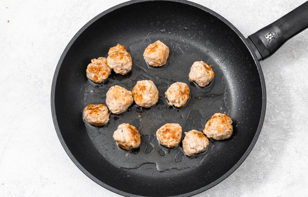 Spaghetti met kipgehaktballetjes