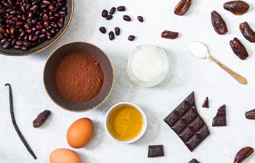 Zwarte bonen brownies