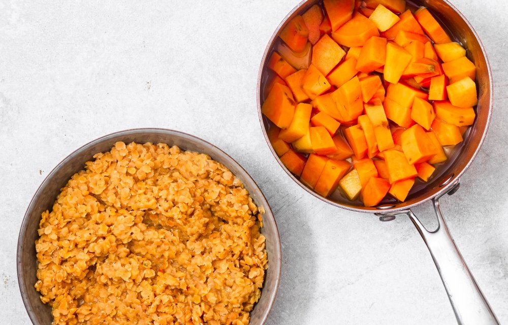 Dahl met zoete aardappel