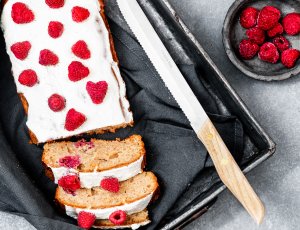 Gezonde yoghurtcake met frambozen