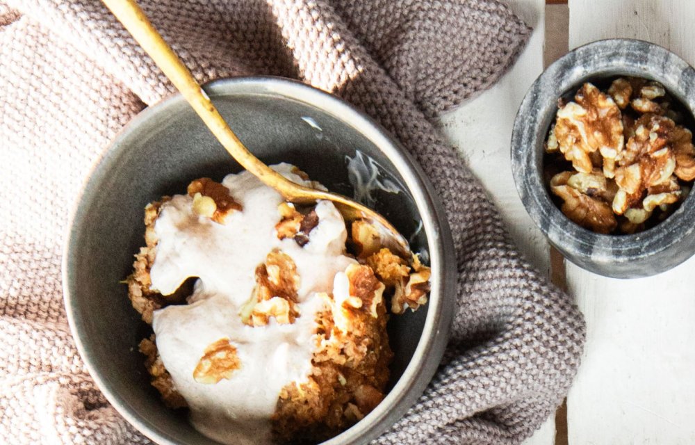 Pumpkin spice baked oats