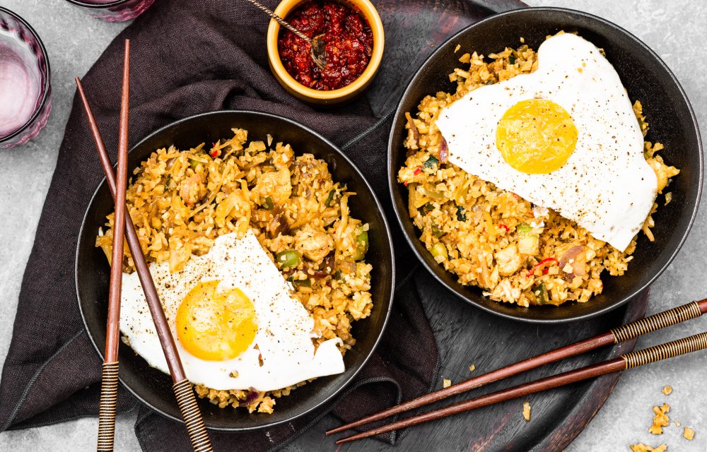 Nasi van bloemkoolrijst