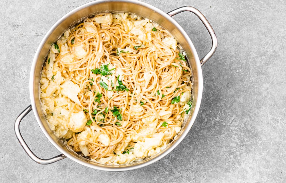 Romige pasta met bloemkool