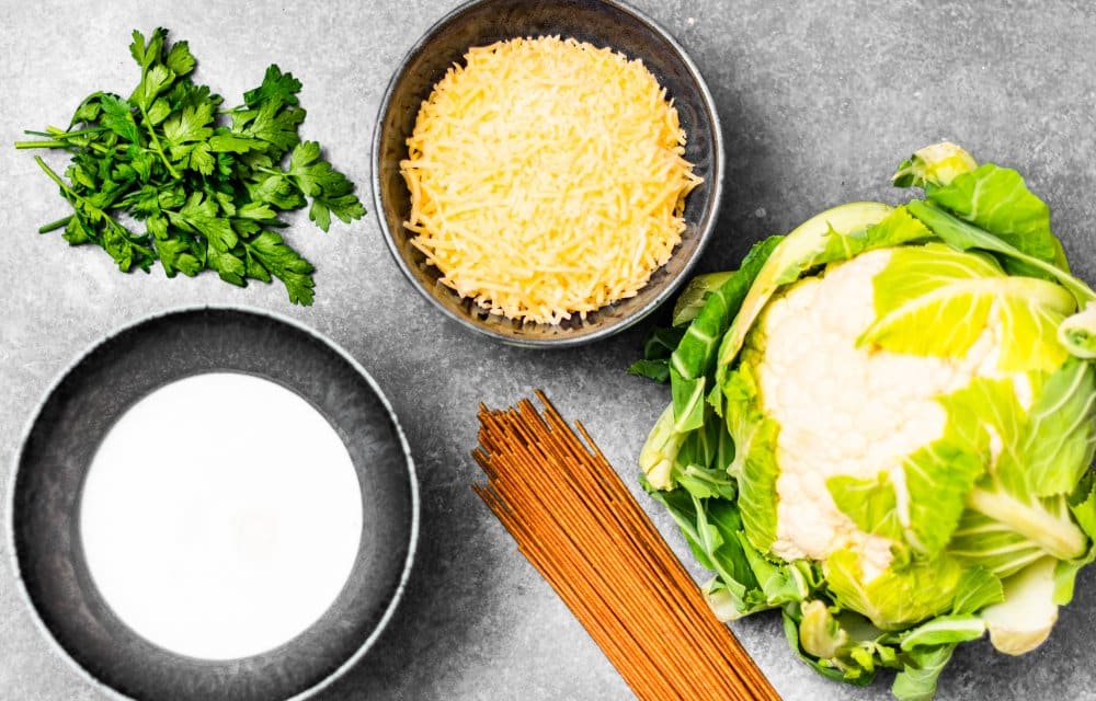 Romige pasta met bloemkool