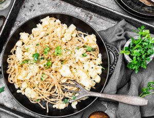 Romige pasta met bloemkool