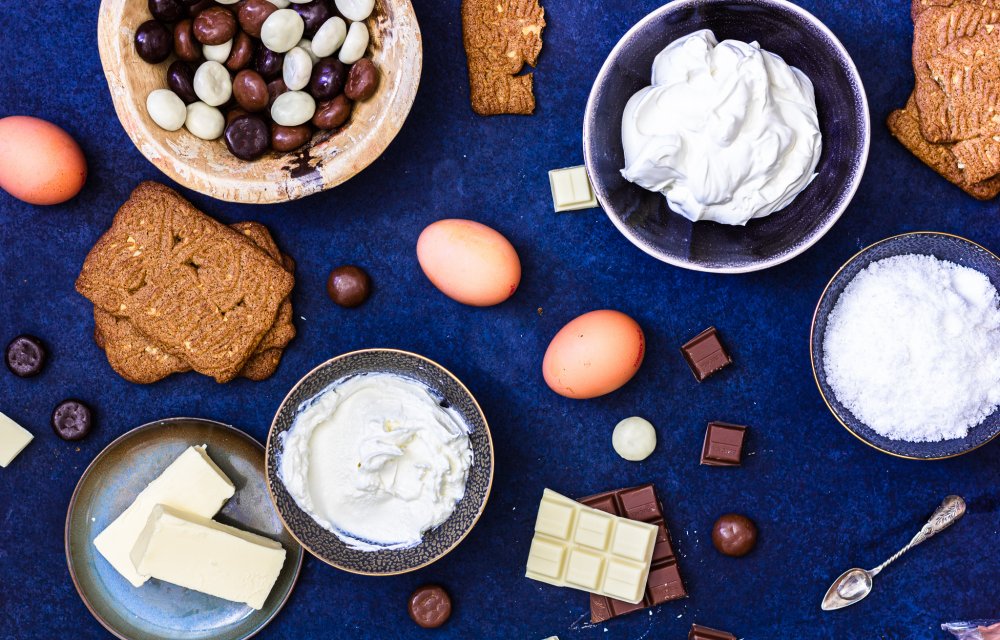 Cheescake met chocoladekruidnoten