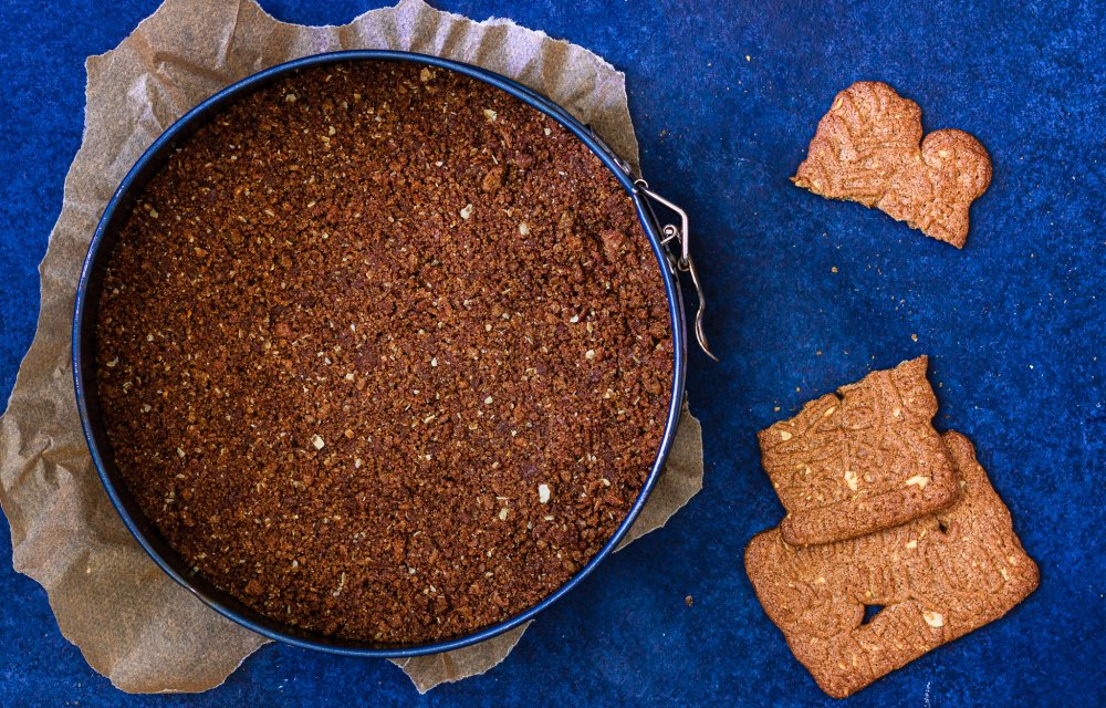 Cheescake met chocoladekruidnoten