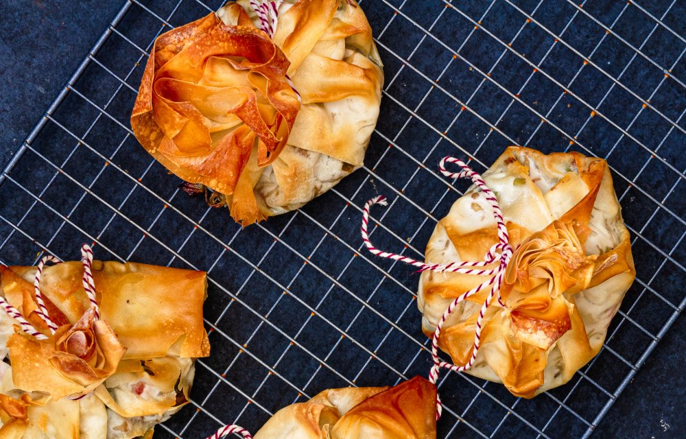 Sintloempia's met kipgehakt