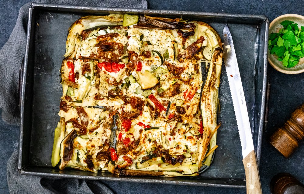 gezonde quiche met courgette