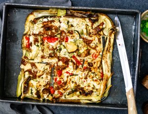 gezonde quiche met courgette