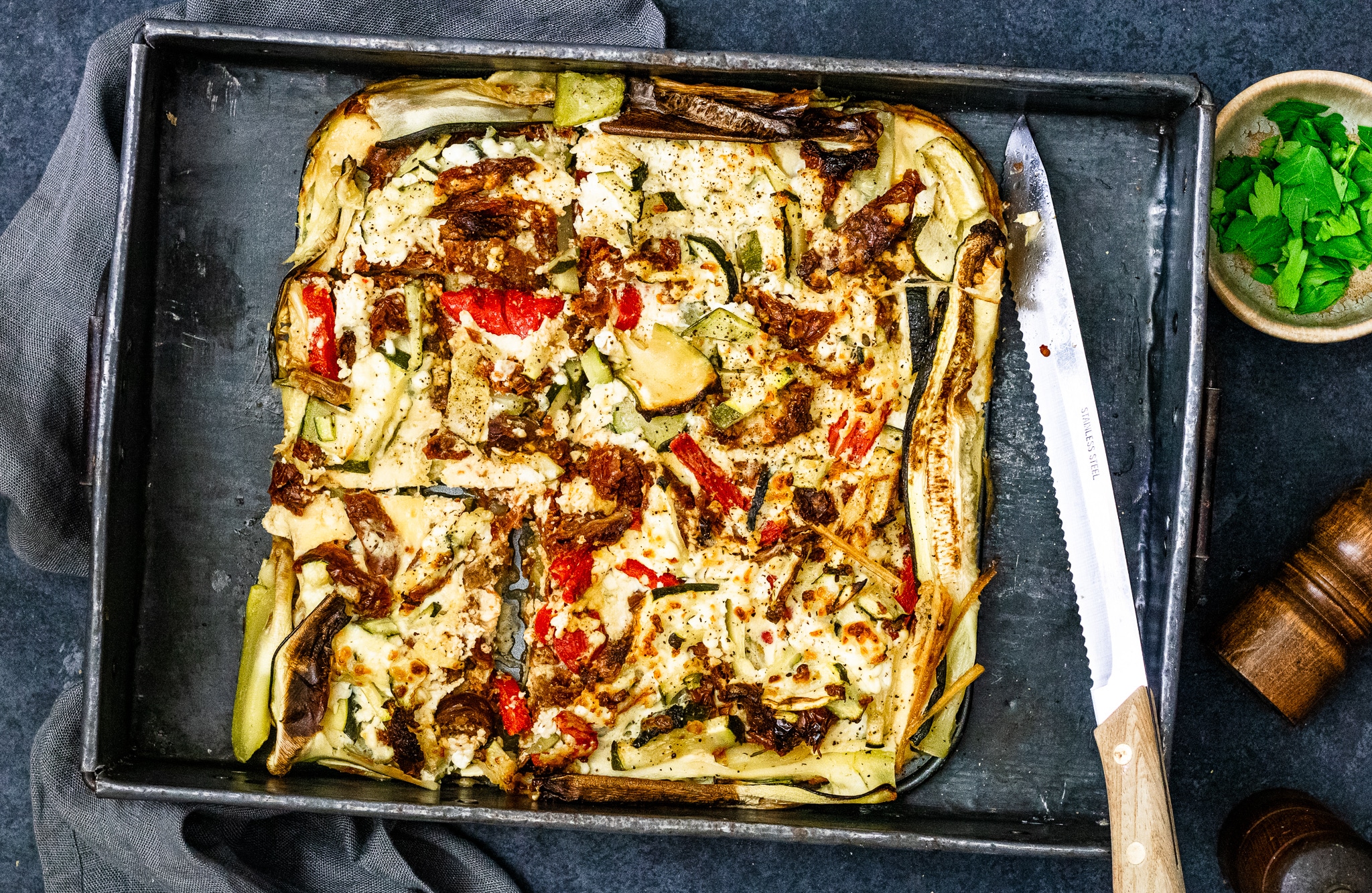 gezonde quiche met courgette