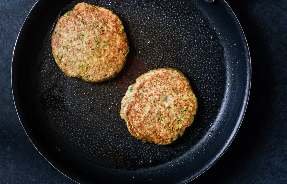 Courgetteburger op een portobellobroodje_002