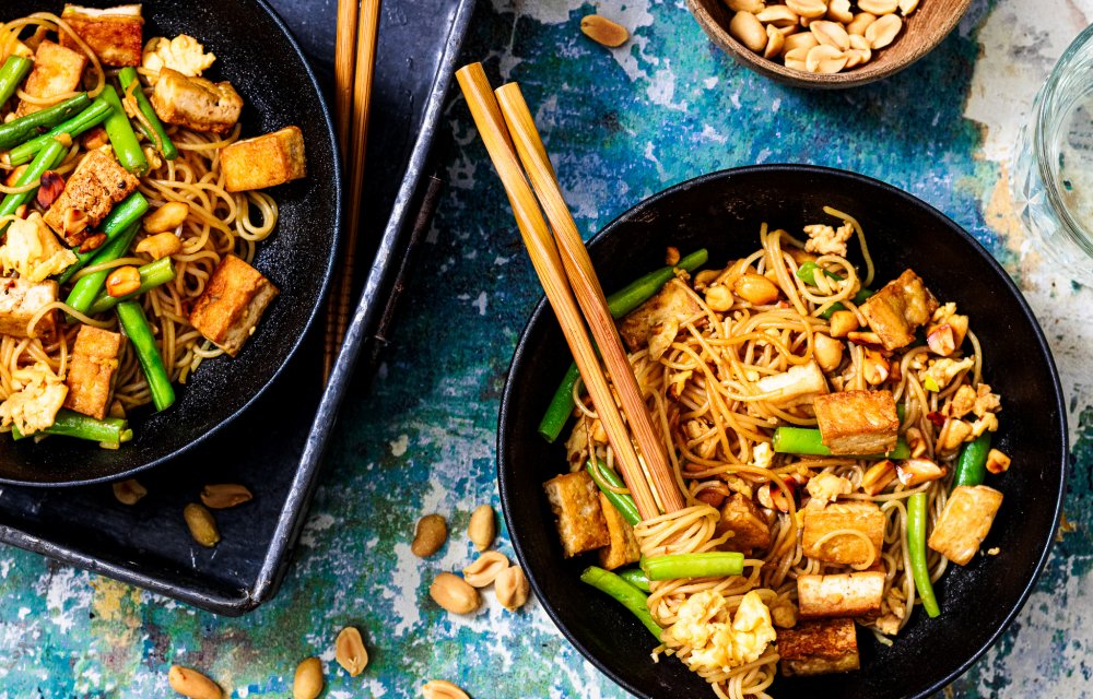 Pad thai met tofu