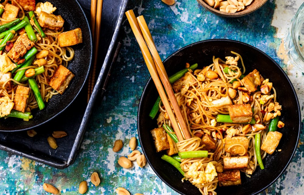 Pad thai met tofu