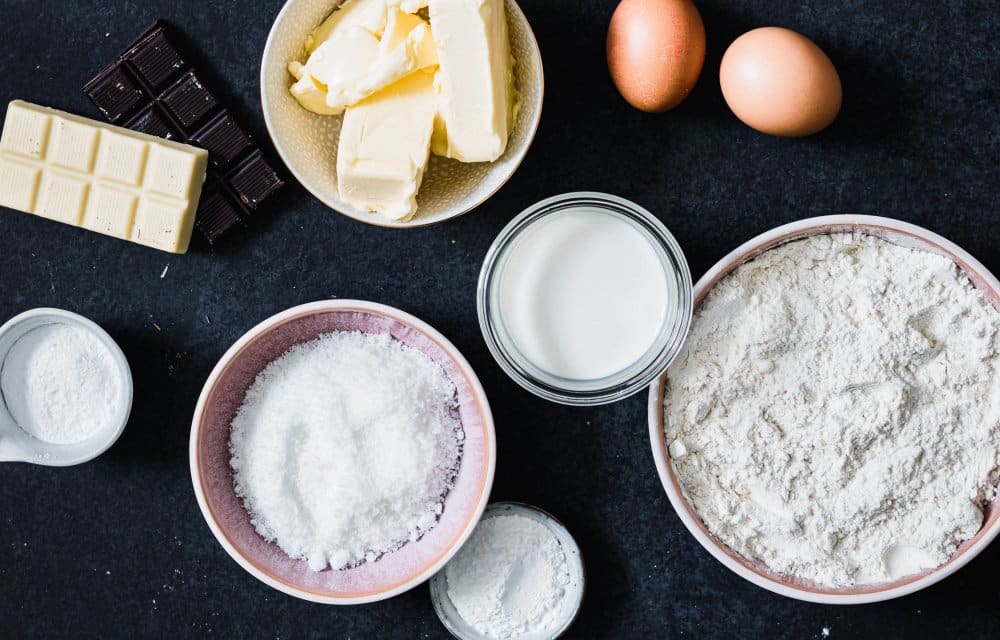 Klassieke wafels met chocolade drizzle