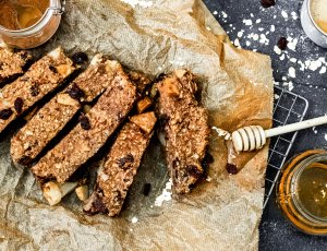 Breakfast bars met peer