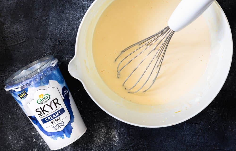 Gezondere cheesecake ontbijttaart-vulling