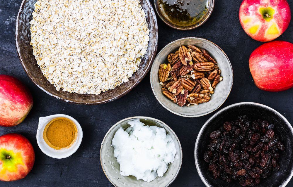 Gezondere plaattaart met appel