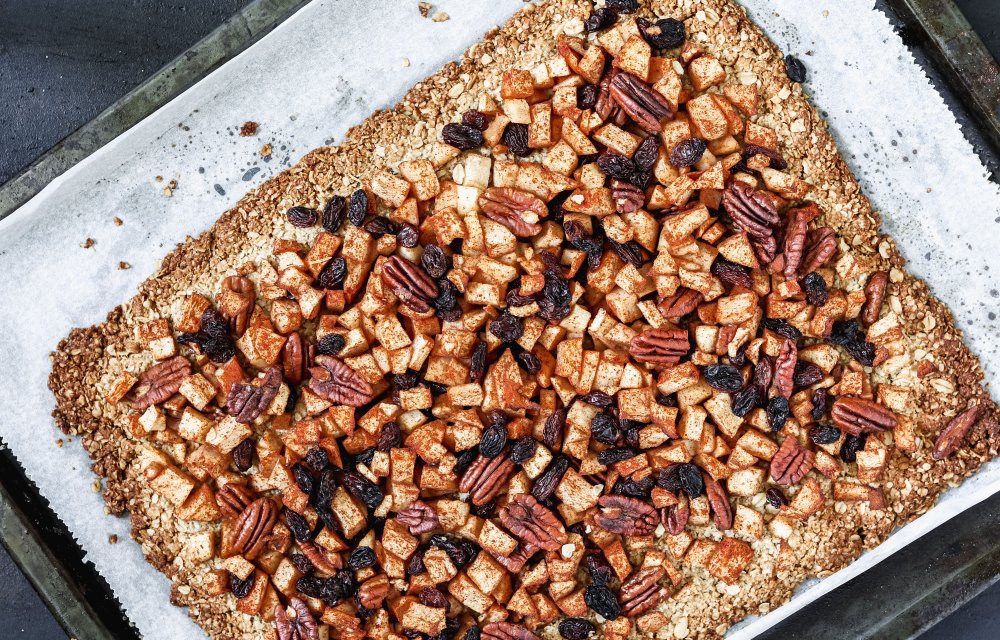 Gezondere plaattaart met appel_