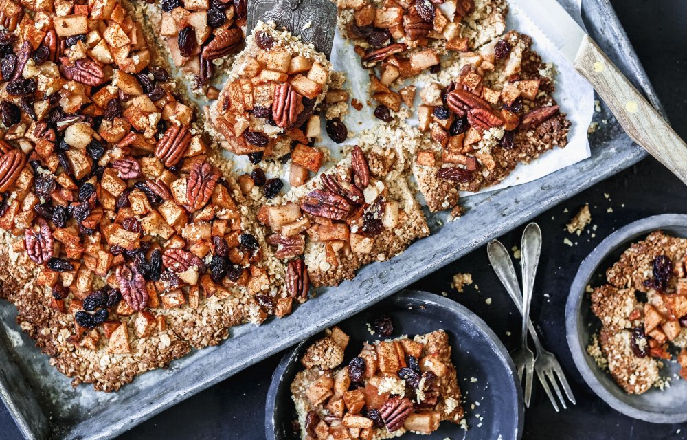 Gezondere plaattaart met appel