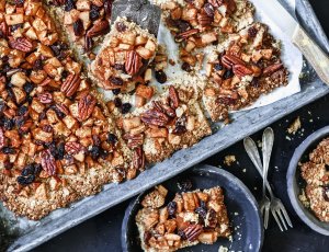 Gezondere plaattaart met appel