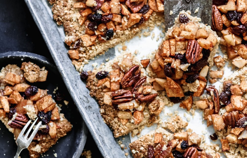 Gezondere plaattaart met appel_